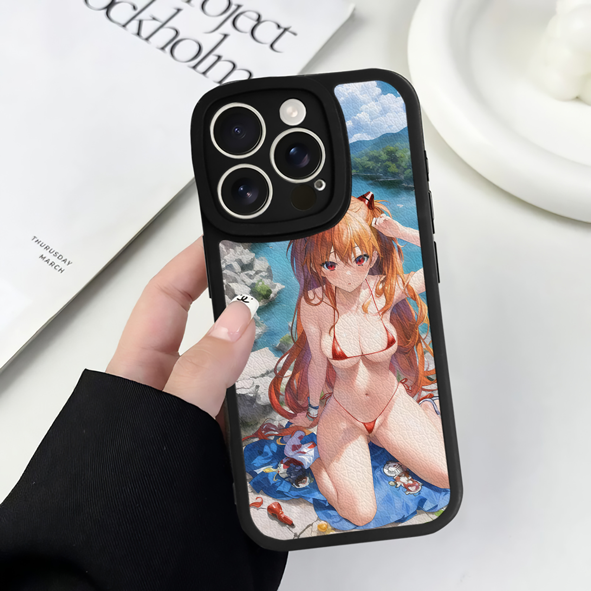 （画像用） EVA 新世紀エヴァンゲリオン 【iPhone 16シリーズ対応】シリコンスマホケース（レザー調） 材質：シリコン